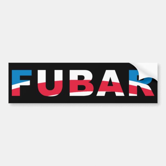 FUBAR バンパーステッカー (正面)