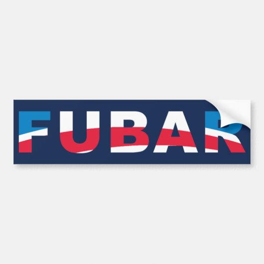 FUBAR バンパーステッカー (正面)
