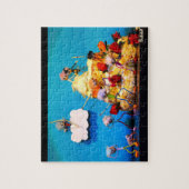 Fubby bruiloft met cupido die voor liefde zorgt. ジグソーパズル (縦)