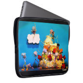 Fubby bruiloft met cupido die voor liefde zorgt. ラップトップスリーブ (正面右)