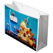 Fubby bruiloft met cupido die voor liefde zorgt. ラージペーパーバッグ (正面アングル)