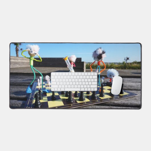Fubby die schaakspel spelen. デスクマット (キーボード&マウス)