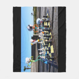 Fubby die schaakspel spelen. フリースブランケット