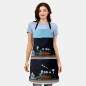 Fubby die slagbal spelen met mais/popcorn. エプロン (着用した状態)