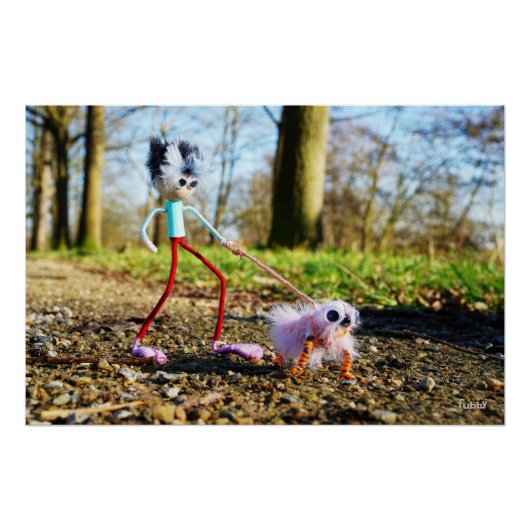 Fubby die zijn hondje uitlaat. ポスター (正面)