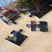 Fubby fantasie, op de vlucht voor een dier. ジグソーパズル (側面)