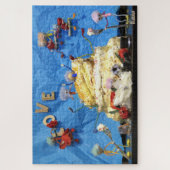 Fubby feest met taart en bruidspaar. ジグソーパズル (縦)