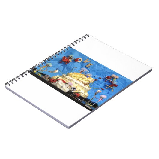 Fubby feest met taart en bruidspaar. ノートブック (左側)