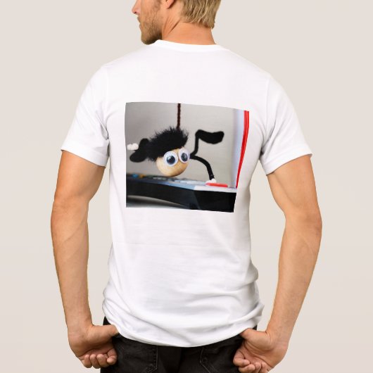 Fubby hangend als de scene van Tom Cruise. トライブレンドTシャツ (裏面)