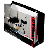 Fubby hangend als de scene van Tom Cruise. ラージペーパーバッグ (正面アングル)