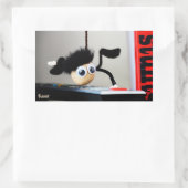 Fubby hangend als de scene van Tom Cruise. 長方形シール (バッグ)