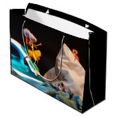 Fubby in de iconische Fimscene van de Titanic. ラージペーパーバッグ (裏面アングル)