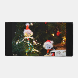 Fubby Kerst humor fine-art. デスクマット