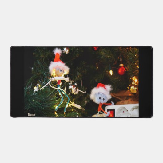 Fubby Kerst humor fine-art. デスクマット (正面)