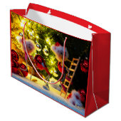 Fubby Kerstkoor met humoristisch detail. ラージペーパーバッグ (裏面アングル)