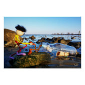 Fubby met flessenpost aan de kust. ポスター (正面)