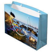 Fubby met flessenpost aan de kust. ラージペーパーバッグ (裏面アングル)