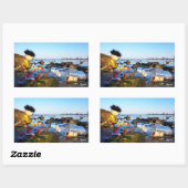 Fubby met flessenpost aan de kust. 長方形シール (シート)