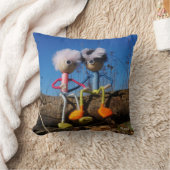 Fubby paartje dat romantisch verliefd zitten. クッション (ブランケット)