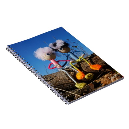 Fubby paartje dat romantisch verliefd zitten. ノートブック (右側)