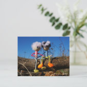 Fubby paartje dat romantisch verliefd zitten. ポストカード (スタンド正面)