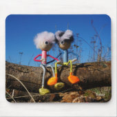 Fubby paartje dat romantisch verliefd zitten. マウスパッド (正面)