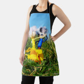 Fubby poppetjes die dansen met Narcissenjurk. エプロン (インサイチュ)