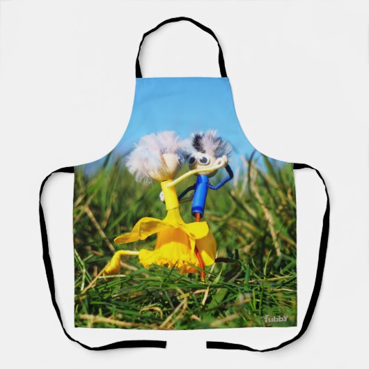 Fubby poppetjes die dansen met Narcissenjurk. エプロン (正面)