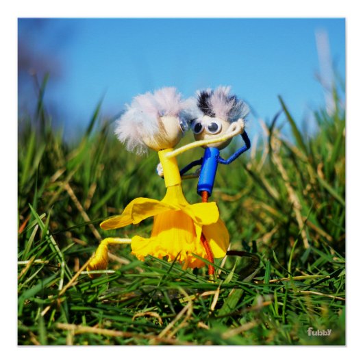 Fubby poppetjes die dansen met Narcissenjurk. ポスター (正面)