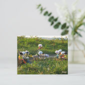 Fubby poppetjes die goocheltruc uitvoeren. ポストカード (スタンド正面)