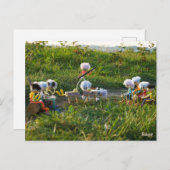 Fubby poppetjes die goocheltruc uitvoeren. ポストカード (正面/裏面)