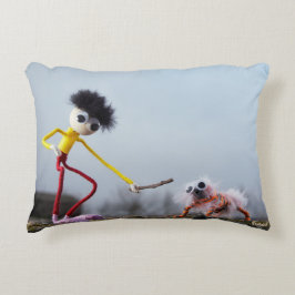 Fubby speelt buiten met dier. アクセントクッション