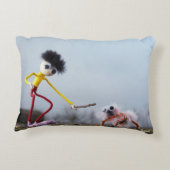 Fubby speelt buiten met dier. アクセントクッション (裏面)