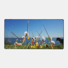 Fubby's actief met het hengelspel. デスクマット