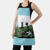 Fubby's bij een molen planten een krokus bol. エプロン (インサイチュ)