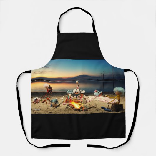Fubby's bij kampvuur met marchmello's. エプロン (正面)