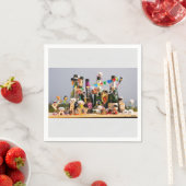 Fubby's de van een feestje houden, gefeliciteerd ! スタンダードカクテルナプキン (インサイチュ)