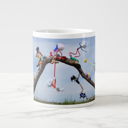 Fubby's die aan het Skaten zijn. ジャンボコーヒーマグカップ (正面)