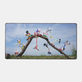 Fubby's die aan het Skaten zijn. デスクマット