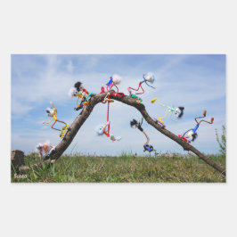 Fubby's die aan het Skaten zijn. 長方形シール