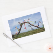 Fubby's die aan het Skaten zijn. 長方形シール (封筒)