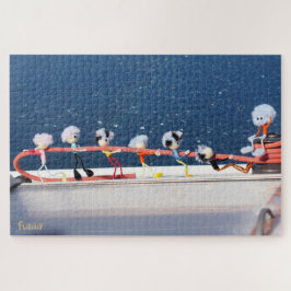 Fubby's die een lijn lieren van een Zeilboot. ジグソーパズル