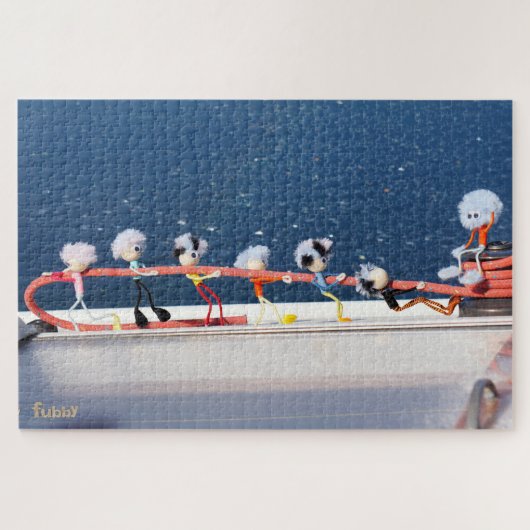 Fubby's die een lijn lieren van een Zeilboot. ジグソーパズル (横)