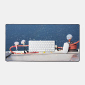 Fubby's die een lijn lieren van een Zeilboot. デスクマット (キーボード&マウス)