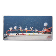 Fubby's die een lijn lieren van een Zeilboot.