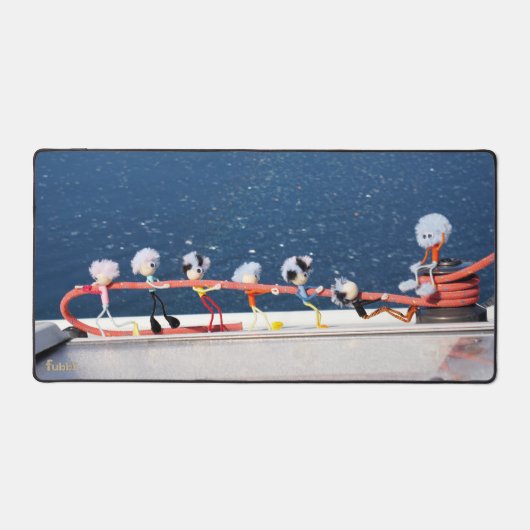 Fubby's die een lijn lieren van een Zeilboot. デスクマット (正面)