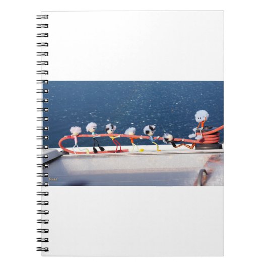 Fubby's die een lijn lieren van een Zeilboot. ノートブック (正面)