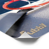 Fubby's die een lijn lieren van een Zeilboot. ポスター (コーナー)