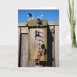 Fubby's die een vogelhuis beklimmen. カード