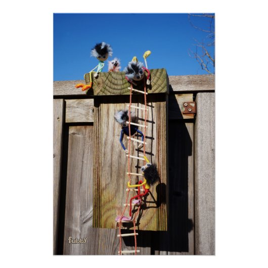 Fubby's die een vogelhuis beklimmen. ポスター (正面)